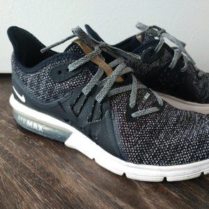 Nike Air Max Sequent 3 Black/Grey Women's size 7